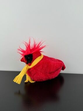 Wild Republic K&M Audubon Northern Cardinal Red Bird 6” Scarf Plush Sound Works!